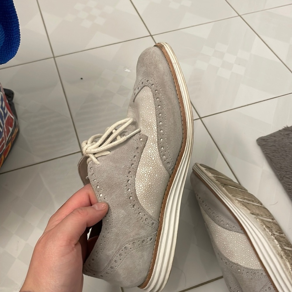 Cole haan brogues zero grand suede